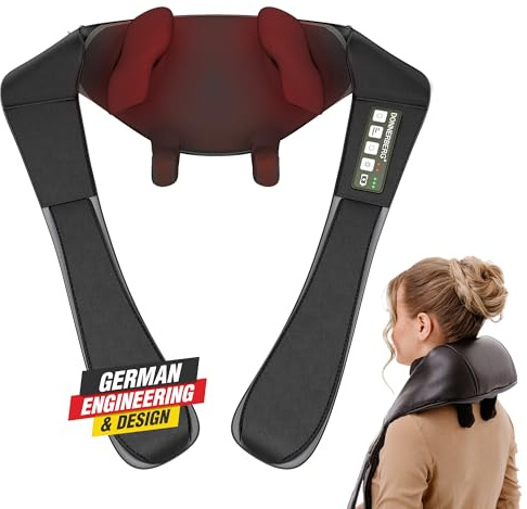 Cordless Neck Massager Proneck from Donnerberg |Shiatsu, kneading & Deep Heath| Durable Battery & Light Indicators |Ultimate Neck Pain Relief and Relaxation | 7 Years Motor Warranty