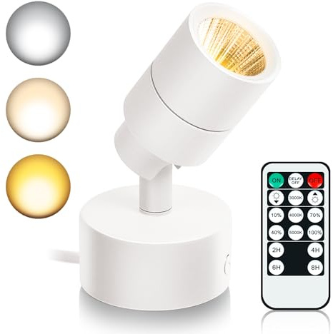 LED Spot Lights Indoor, 5W Plants Uplighting Indoor with Remote Control