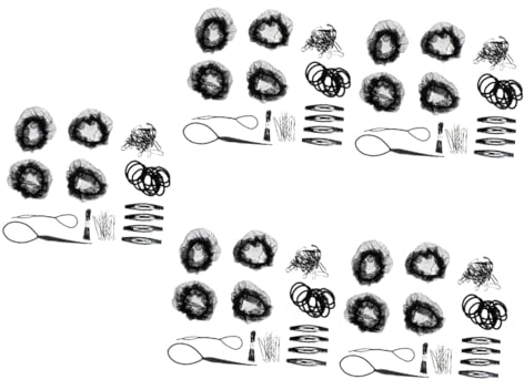 MAGICLULU 5 Sets Haarknoten Unsichtbares Falsches Haarspangennetz Für Haare Frauen Mädchen Elastische Haarnetze Haarnetz-set