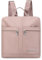 DIRRONA Semplice Zaino Donna Leggero Borse A Tracolla Viaggio Lavoro Scuola Antifurto Casuale Zaini Tasche Multiple Nylon Impermeabile Quotidiano Moda Zaino Rosa