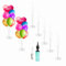 Lot de 7 supports de ballons - Accessoires de support de ballons - Support de ballon de table - Accessoire de ballon pour fête - Décoration d'anniversaire