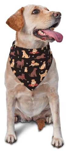 Hundehalstuch, Dreieck-Lätzchen, schokoladenbraun, Labrador Retriever, Hunde-Taschentuch, niedliches Hundezubehör, Hundehalstücher