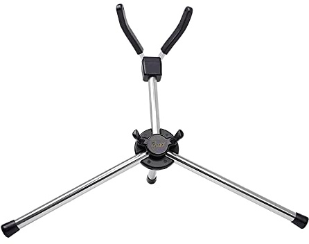 Wakects 126 Metallständer für Altsaxophon Rostfrei, Klappbar 3 Beine Design Mit Tragetasche Schutz vor Kratzern Ideal für Studio Ausstellung