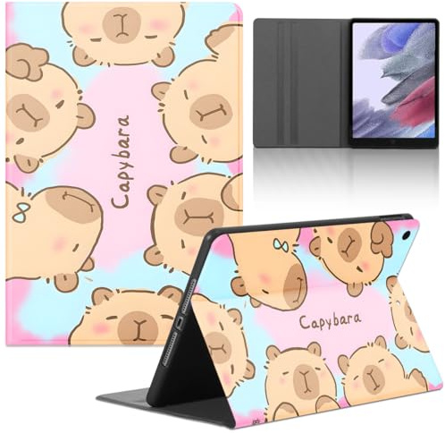 Funda Tablet para Samsung Galaxy Tab A8 10,5 SM-X200/X205/X207, Carcasa Lindo Anime Capybara Motifs de Cubierta Protectora Plegable Cuero de PU Función de Soporte Protectora Case