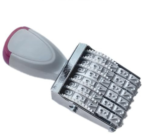 Aurgiarme Stempelstempellinie Dater 6 Ziffern Oder 8 Ziffern Datum Stempel Office Rotierende Gumminummer Für Scrapbooking Kleine Nummer