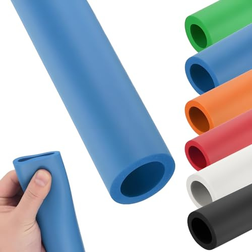 Tuyau En Mousse ID 18, 22, 25, 27, 32mm Tube D'isolation Pour Tuyau En Mousse, Flexible Isolation Tuyaux Chauffage(Bleu,ID 18mm*T 6mm*100cm)