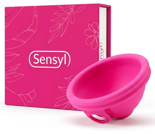 Sensyl Disco Mestruale SafeLoop™ | Coppa Mestruale | Mestruazioni (Small) | Silicone Medico Ultra Sottile · Fino a 12 Ore · Ipoallergenico e Senza BPA · Taglie Regular e Small
