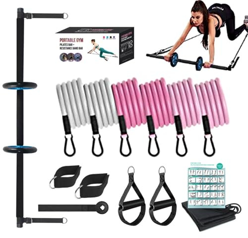 Derwrtup Pilates Sculpt Bar,Effektives Trainingsgerät | Ausrüstung Für Ganzkörpertraining,Für Zuhause Flexibilität Und Fitness Workout Und Tägliches Training Wellness Routine Sowie Persönliche