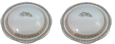 Versátil Juego de 2 mantequilleras cerámica redondas for organizar quesos, ideales for cocina y comedor Práctico(Pequeño)