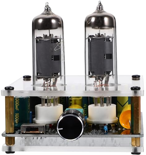 MALUGOGO Preamplificatore a Valvole 6k4 per Giradischi Phono Preamplificatore Audio Valvolare Dc12-16v Compatibile Home Theater Fai da Te Suono Pulito senza Distorsioni Hifi Portatile