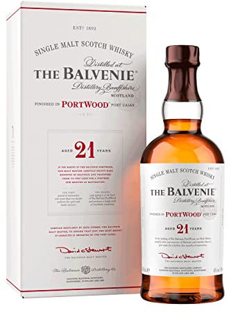 The Balvenie Portwood Single Malt Scotch Whisky 21 Jahre mit Geschenkverpackung, 70cl