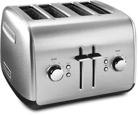 KitchenAid 4 Slice Manual Lift Toaster KMT4115SX, Stainless Steel