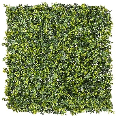 EASY CLOTURE Mur végétal Artificiel extérieur et intérieur 1m x 1m Lierre