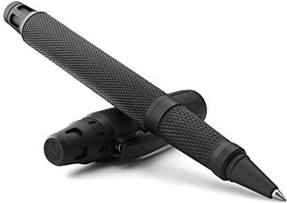 Colibri Ascari Tintenroller | Mattschwarz Und Pachmayr-textur-akzenten | Edel Kugelschreiber Mit Feder-clip |Kommt In Einer Schönen Geschenkbox | Geschenk Für Männer Und Frauen