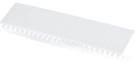 5 Stück Abdeckstreifen für Elektroverteilung weiß, PS, 12TE, 219x54mm