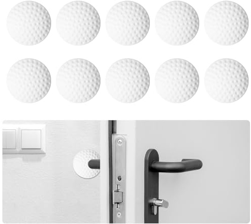 AiQInu Paracolpi Porta, 10 Pezzi Silicone Fermaporta Maniglia, Autoadesivi Proteggi Maniglia Per Proteggere Pareti E Mobili