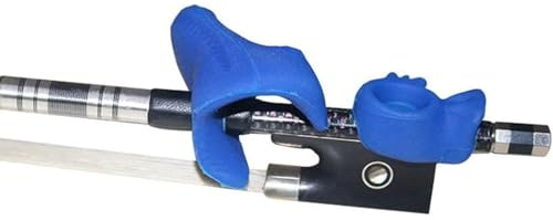BBTISG Geigenbogen Griffkorrektur, Allgemeines Silikon Violinenbogen Griff Geigenbogenhalter Griffkorrektur Violabogen Lehrhilfe Violinenbogen Griffzubehör (blau)