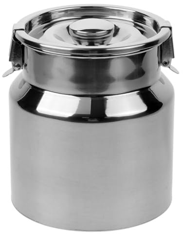 Cabilock Stainless Steel Can Kitchen Storage Jug Multi-purpose Container for Grease and Flour for Home Camping and Bars
