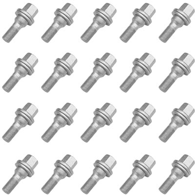 AUROLYNNE 20pcs Boulon Roue Vis M12x1,25 pour C4 Picasso C3 Berlingo Jumper 206 207 306 307 308 3008 5008