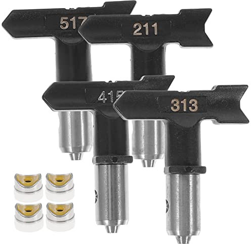 Housoutil 4stücke Sprühfarbenspitze Kunststoff Airless Sprühspitze Sprühdüse Sprühzubehör Für Heimwerkstatt Malereiarbeiten