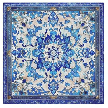 Böhmische Boho-Servietten, Vintage-Stil, Blumenmotiv, wie Abendessen, Küchentuch, wiederverwendbare Stoffservietten, Baumwolle, Polyester, bunt, Küchentuch, Stoffservietten, 6 Stück, 50,8 x 50,8 cm