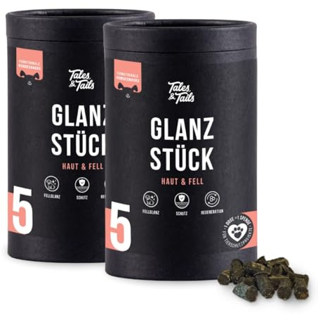 Tales & Tails Glanzstück Haut und Fell-Snack für Hunde- 2 Dosen 650g