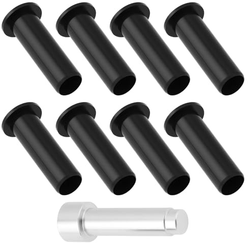 VGOL 8 Pezzi Di Boccole Per Cerniere Delle Porte Compatibile Con Jeep Wrangler TJ YJ CJ LJ 1986-06 16x11x9mm/16x11x36mm
