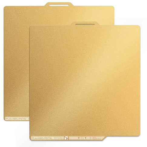 YOOPAI 2 Stück Doppelseitig Texturierte PEI Druckplatte, Magnetisch Spring Steel, 257x257mm, für Bambu Lab P2S P1S A1 X1 X1C X1E P1P 3D Drucker