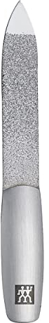 ZWILLING Saphir Nagelfeile (Grob- und feinkörnige Feilenflächen zum Kürzen und Formen, Reinigungsspitze), Premium, Schwarz, 90 mm