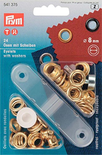 541375 - Ösen und Scheiben MS goldfarbig 8,0 mm