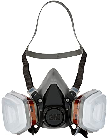 3M Unisex Maske für Farbspritzarbeiten 6002, A2P2, Grau, Einheitsgröße