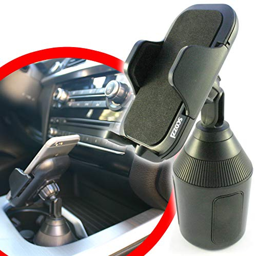 scozzi Porta Cellulare Auto Portabicchieri Portabevande Supporto Telefono, Universale p.e. compatibile con Samsung S23 S22 S21 S20 A54 A53 per iPhone 15 14 13 12 11 XR FE Plus Ultra Mini Lite Pro