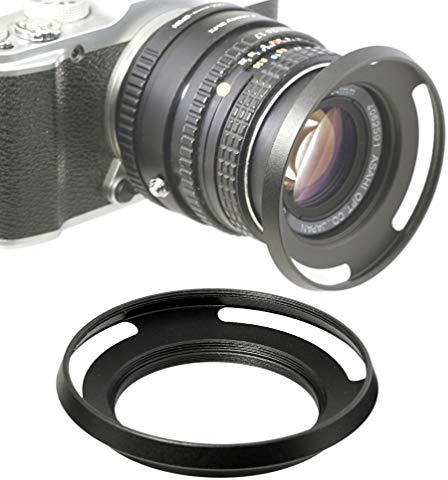 Fotasy Paraluce sottile a basso profilo, in metallo, curvo, a vite, per Leica, Leitz, Voigtlander, Canon, Fuji, Nikon, Olympus, Panasonic, Pentax Sony, 39 mm Hood