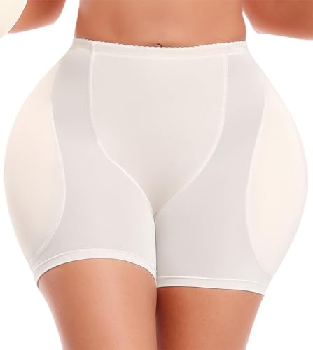 YINGKE Mujer Braguitas de Control Ropa Interior Levantador de glúteos Transpirable Conformación Moldeadora (L, Nude)