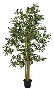 EUROPALMS Bambus Multistamm, Kunstpflanze, 180cm | Naturgetreuer Bambusbaum