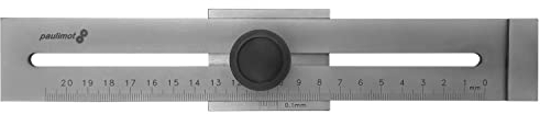 PAULIMOT Streichmaß aus Metall, 200 mm