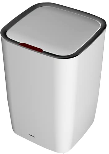 Infiniton Papelera Inteligente BIN9 (Blanco, 9 Litros, Cubo de basura con sensor automatico, Free Movement (sin cables))