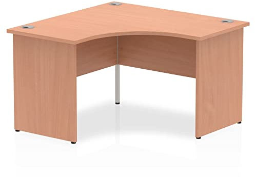 DYNAMIC Impulse Panel End Corner Desk Beech White 1200
