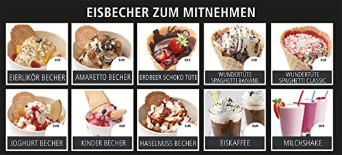 Verkaufstafel 0911 Eisbecher 110 x 50 cm