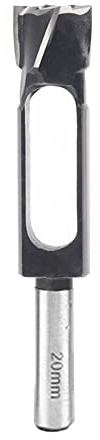 Punta per trapano a coni, tronchese profondo, trapano a nucleo, lavorazione del legno, fresa a disco (diametro 20 mm), codolo 13 mm, lunghezza 140 mm