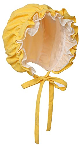 COSDREAMER Mädchen Frauen Mop Hut Kolonial Pilgrim Prarie Motorhaube Hüte (Schwarz 5)