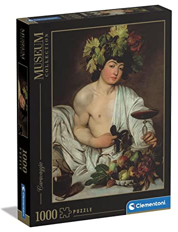 Clementoni - 39765 - Museum Collection - Caravaggio, Bacchus - 1000 Pezzi - Puzzle Adulti, Arte, Puzzle Quadri Famosi, Dipinti Famosi, Made In Italy