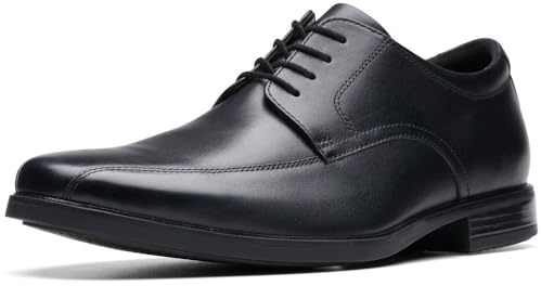 Clarks Howard Over Mens Black Leather, 9