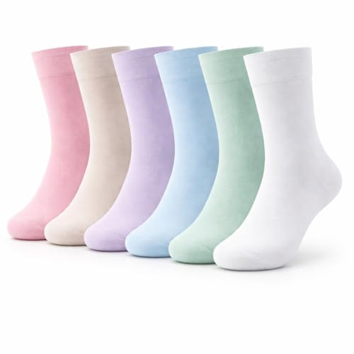 ITRAT Chaussettes diabétiques pour femme - Non élastique - Large peigne - Manchette souple - Large prise en main - Convient aux odèmes - Non contraignante - Circulatoire pour pieds enflés - Taille