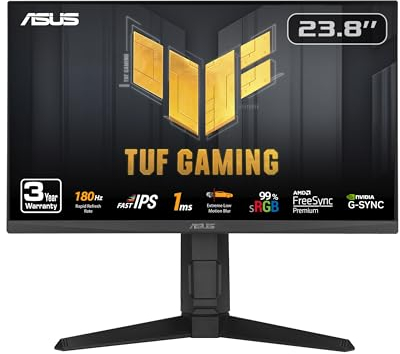 ASUS TUF Gaming VG249QL3A 23.8 LED Fast IPS FullHD 180Hz FreeSync Premium