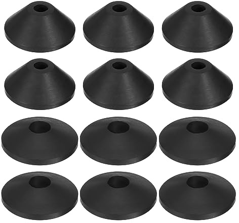 QUARKZMAN 12Stk Toilette Bolzen Gummi Unterlegscheibe Konisch - Tank Leakage Prevent Kit für Schale