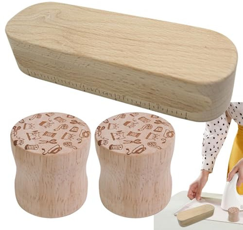 Nähstoffgewichte - Schnittmustergewichte zum Zeichnen von Briefbeschwerer | Schnittgewichte für Nähzubehör, runde Holzgewichte zum Nähen