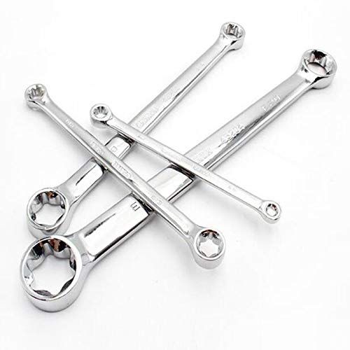 Schraubenschlüssel Set,Ratschenschlüssel Kasten-Endschlüsselwerkzeuge-Set E6 E8 E10 E12 E14 E18 E20 E24 DOWN-TORX-Stern-Ratchet-Schraubenschlüssel-Set