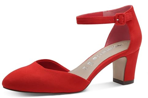 Tamaris Women's 1-24412-41 Pump, Rosso, 6 UK