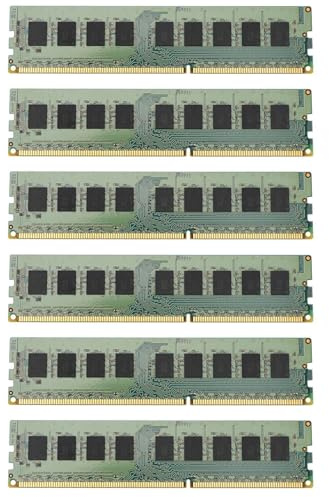 KEALBAUS 6 x 8 GB RAM 2RX8 1.35V DDR3 PC3L-12800E 1600MHz 240 Pin ECC RAM sin búfer para estación de trabajo de servidor
